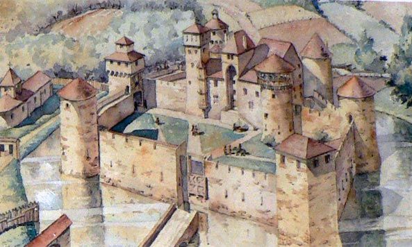 Plan du chateau de Sercy