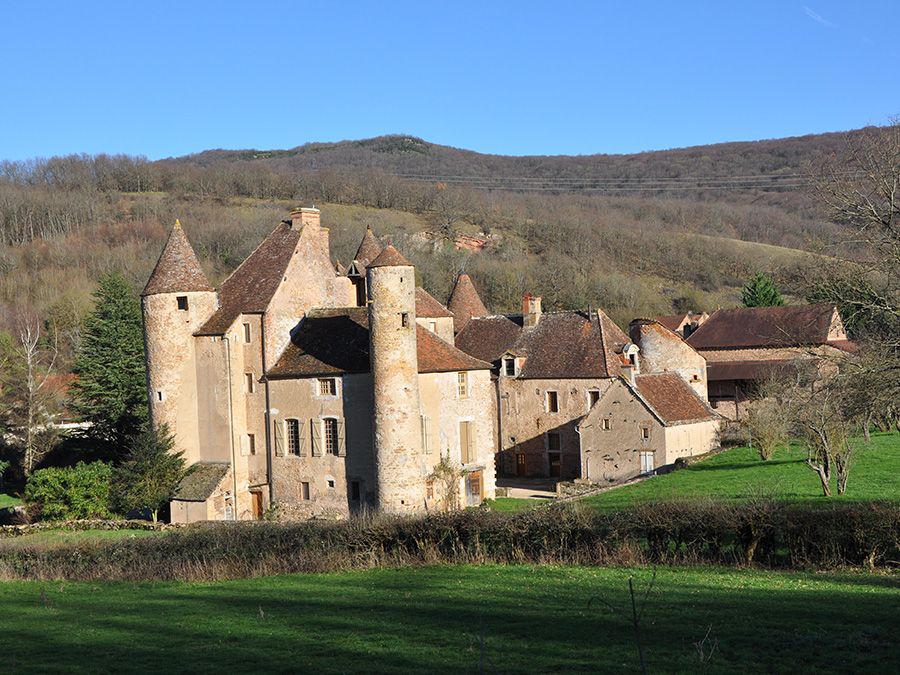 Castle of Balleure near Tournus